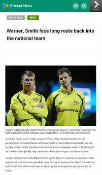 Live Cricket Scores & News App screenshot 3
