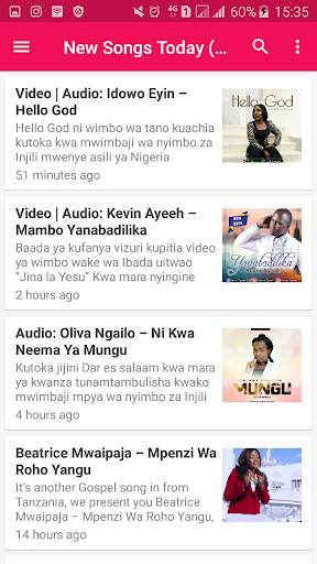Gospel Music Tza(Africa -Nyimbo za Dini za Injili) screenshot 5