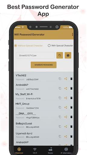 Wifi Password Key Generator: Manage, Store скриншот 1