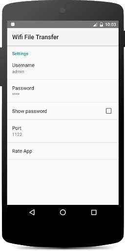 Wifi file transfer Ftp screenshot 4
