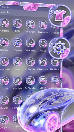 Neon Car Theme screenshot 2