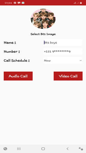 Bts Fake video call me screenshot 3