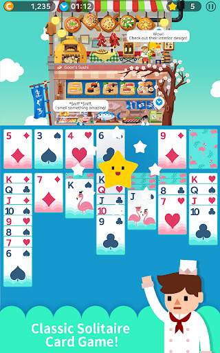 Solitaire Cooking Tower screenshot 1