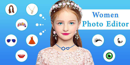 Women Photo Editor - Women Jewellery Face Makeup screenshot 1