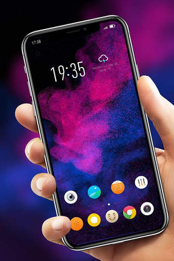 Colorful Particles theme Realme 3 launcher screenshot 4