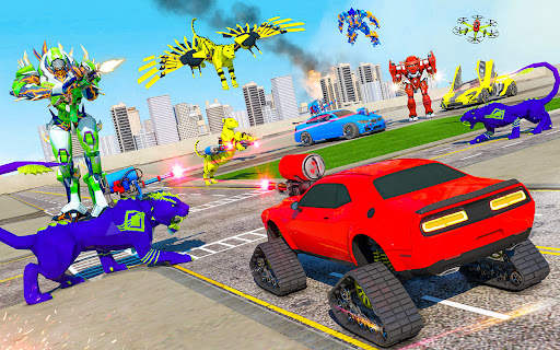 Panther Robot Transform Car screenshot 2