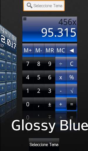 THEME FOR SCALC GLOSSY BLUE screenshot 4