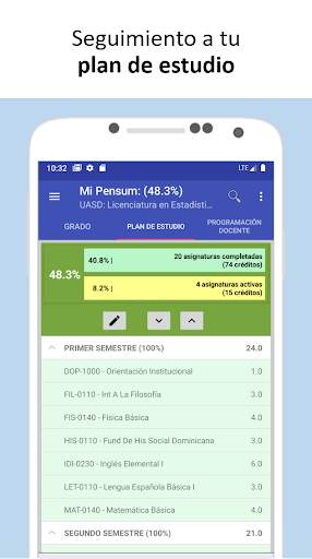 Pensum: degrees and masters screenshot 1