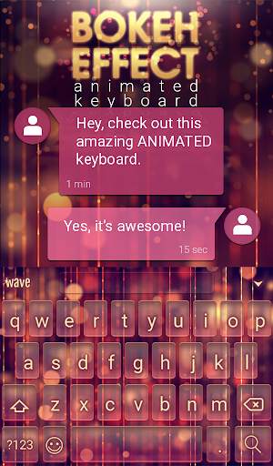 Bokeh Effect Animated Keyboard screenshot 3