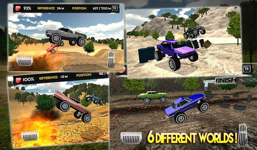 Downhill Monster Car Racing screenshot 4