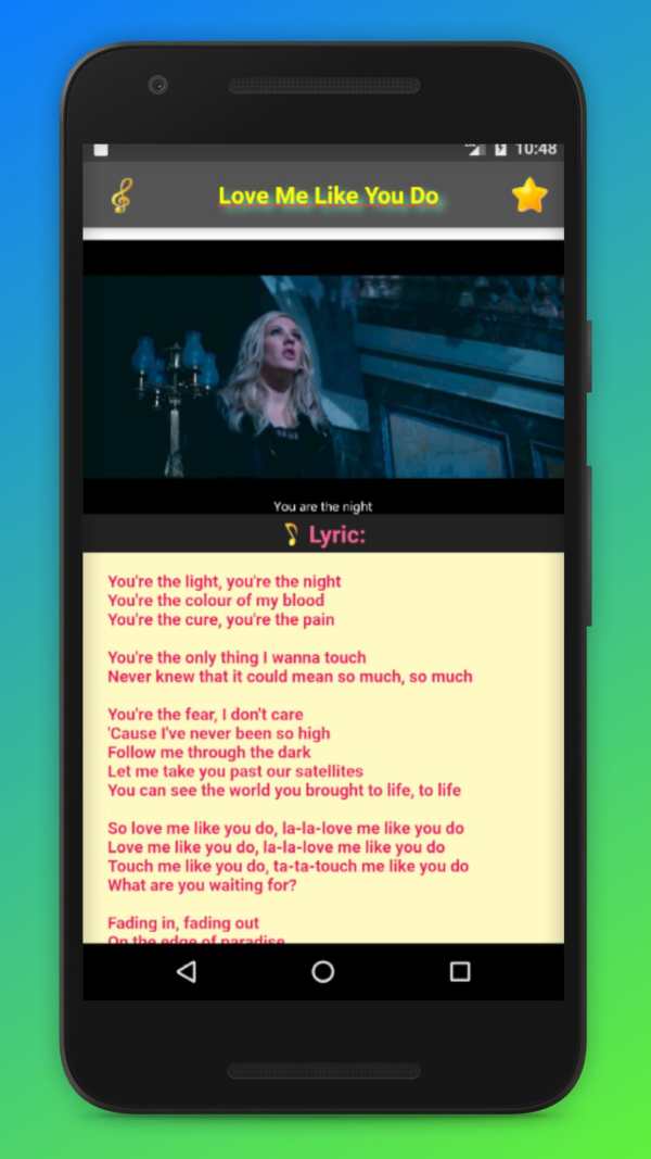 LOVE ME LIKE YOU DO - Video subtitle lyrics screenshot 2