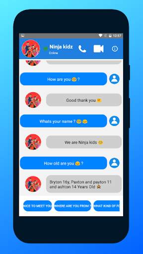 Ninja Kidz Video Call screenshot 1