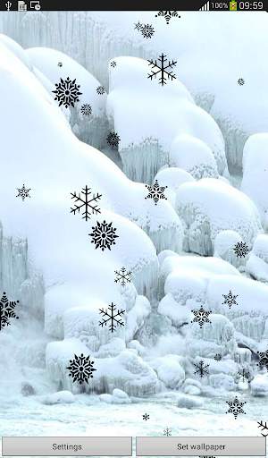 Snow Flakes Live Wallpaper screenshot 2