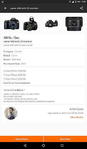 GoCamle - The Camera Renting App screenshot 12