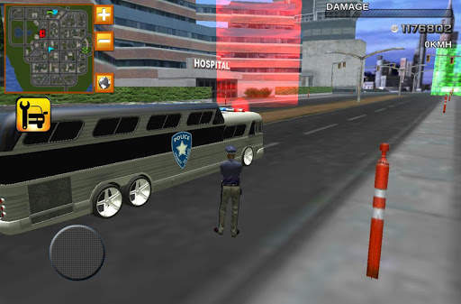 Police bus prison transport 3D screenshot 4