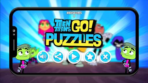 Teen Titans puzzle the cartoon game screenshot 1