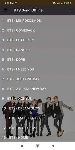 BTS Song Offline screenshot 2