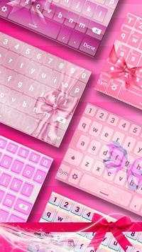Pink Bow Emoji Keyboard screenshot 2