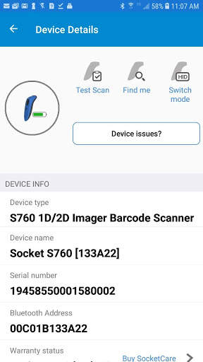 Socket Mobile Companion screenshot 2
