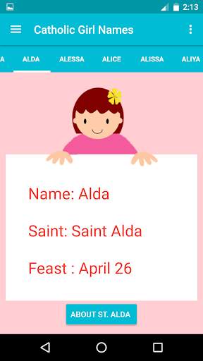 Catholic Baby Names screenshot 5