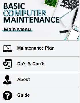 Basic Computer Maintenance screenshot 1