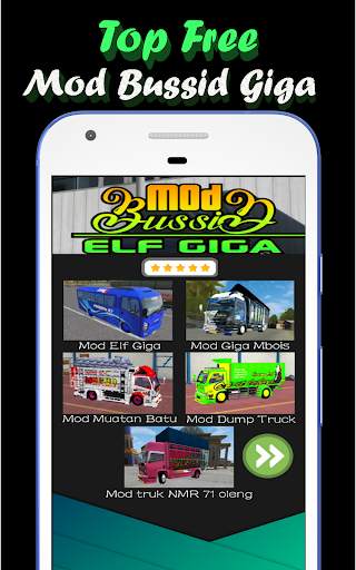 Mod bussid truk elf giga screenshot 2