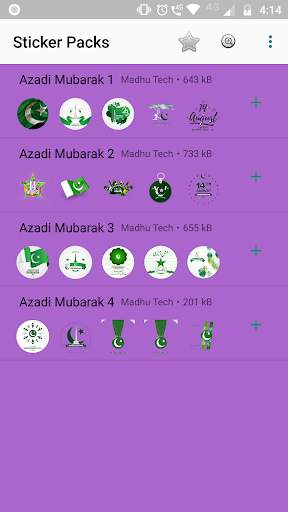 14 August Stickers For WhatsApp screenshot 3