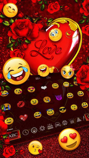 Valentine Heart Keyboard Theme screenshot 3