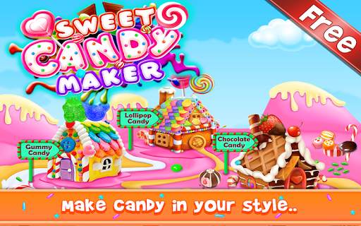 Sweet Candy Maker - Lollipop & Gummy Candy Game screenshot 1