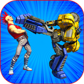 Real KungFu Robots Street Fight icon