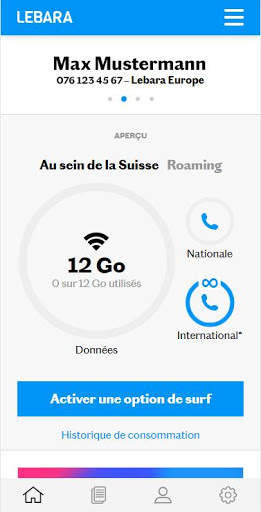 Lebara Suisse App screenshot 1