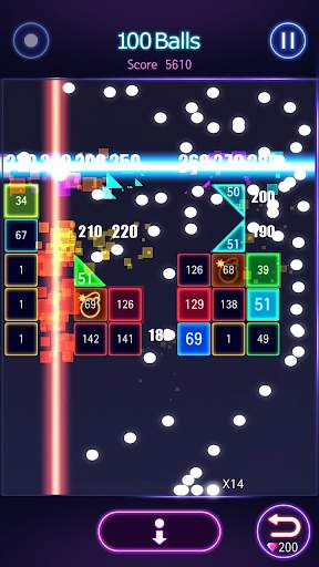 Brick Crush Saga - Glow Ball screenshot 1