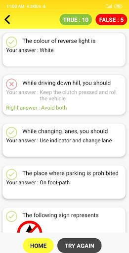 RTO Exam: Driving License Test screenshot 2