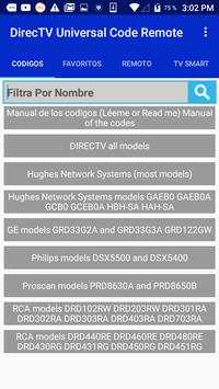 Control code for DirecTV 1 تصوير الشاشة