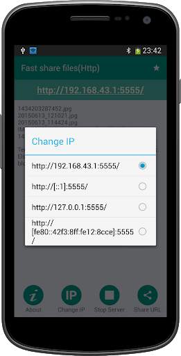 Fast share files(Http) screenshot 4