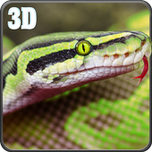Wild Anaconda Snake Attack Sim icon