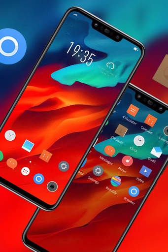 Colorful fluid theme z6 pro hd launcher screenshot 1