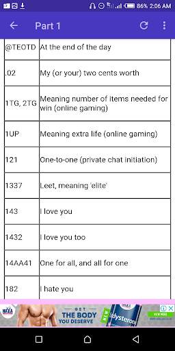Abbreviations In Chat screenshot 4