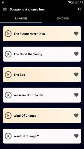 Scorpions ringtones free (offline) screenshot 4