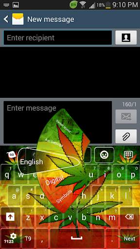 Rasta Weed Keyboard 2 تصوير الشاشة
