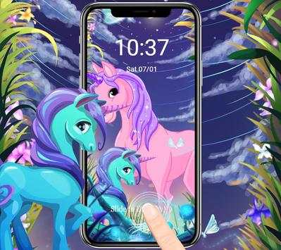 Unicorn dream wallpaper lock screen theme screenshot 3