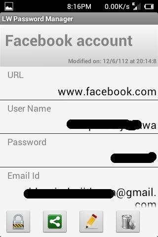 Lightweight Password Manager скриншот 5