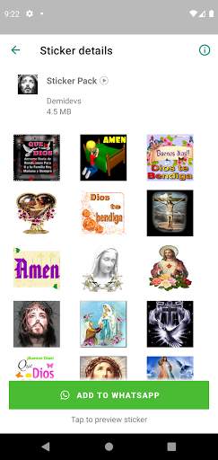 Stickers Cristianos para WhatsApp screenshot 1