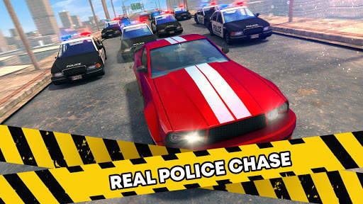 Cop Car Chase 🚨 Police Robber Racing City Crime screenshot 9