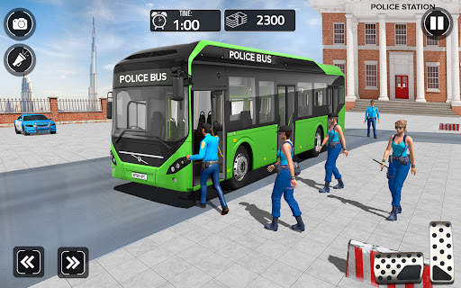 US Police Bus Simulator Game screenshot 3