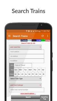 Indian Railway Time Table & Info screenshot 1