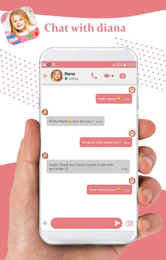 Funny Diana Fake call : chat & call video screenshot 4