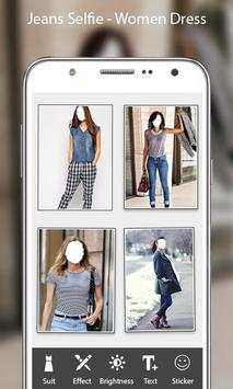Selfie Jeans Women Photo Suit screenshot 1