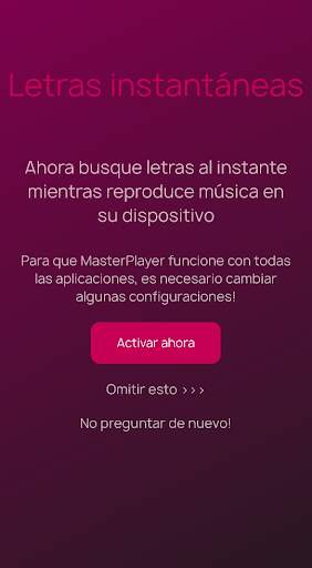 MasterPlayer - reproductor de audio screenshot 1