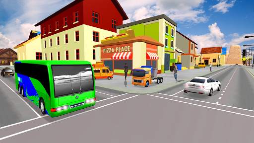 US City Bus Racing simulator Drive 2020 screenshot 1